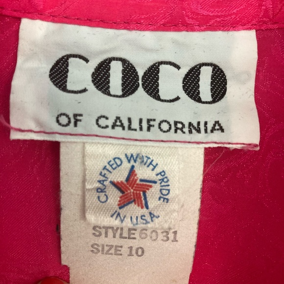 Vintage 1980’s Hot Pink Satin Lounge Set - Picture 3 of 5